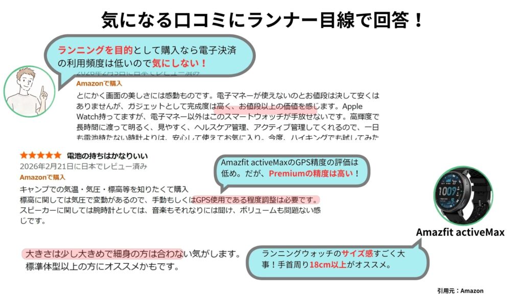 Amazfit口コミまとめ